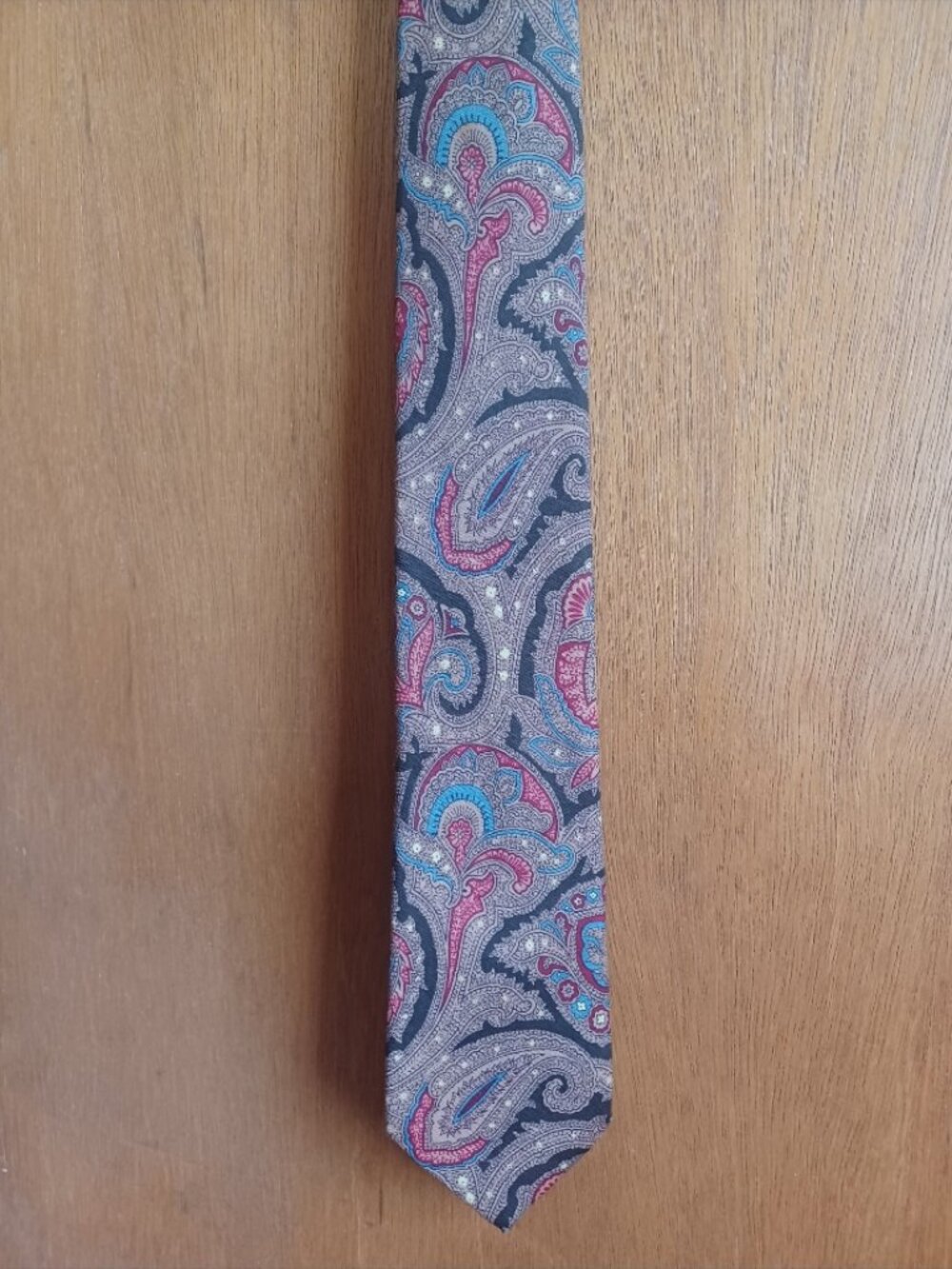 70s Paisley ROOSTER Vintage Necktie Made in USA